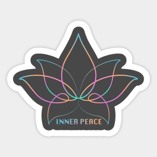 inner peace lotus Sticker